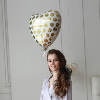 Шар - сердце с золотом Шар - сердце с золотом