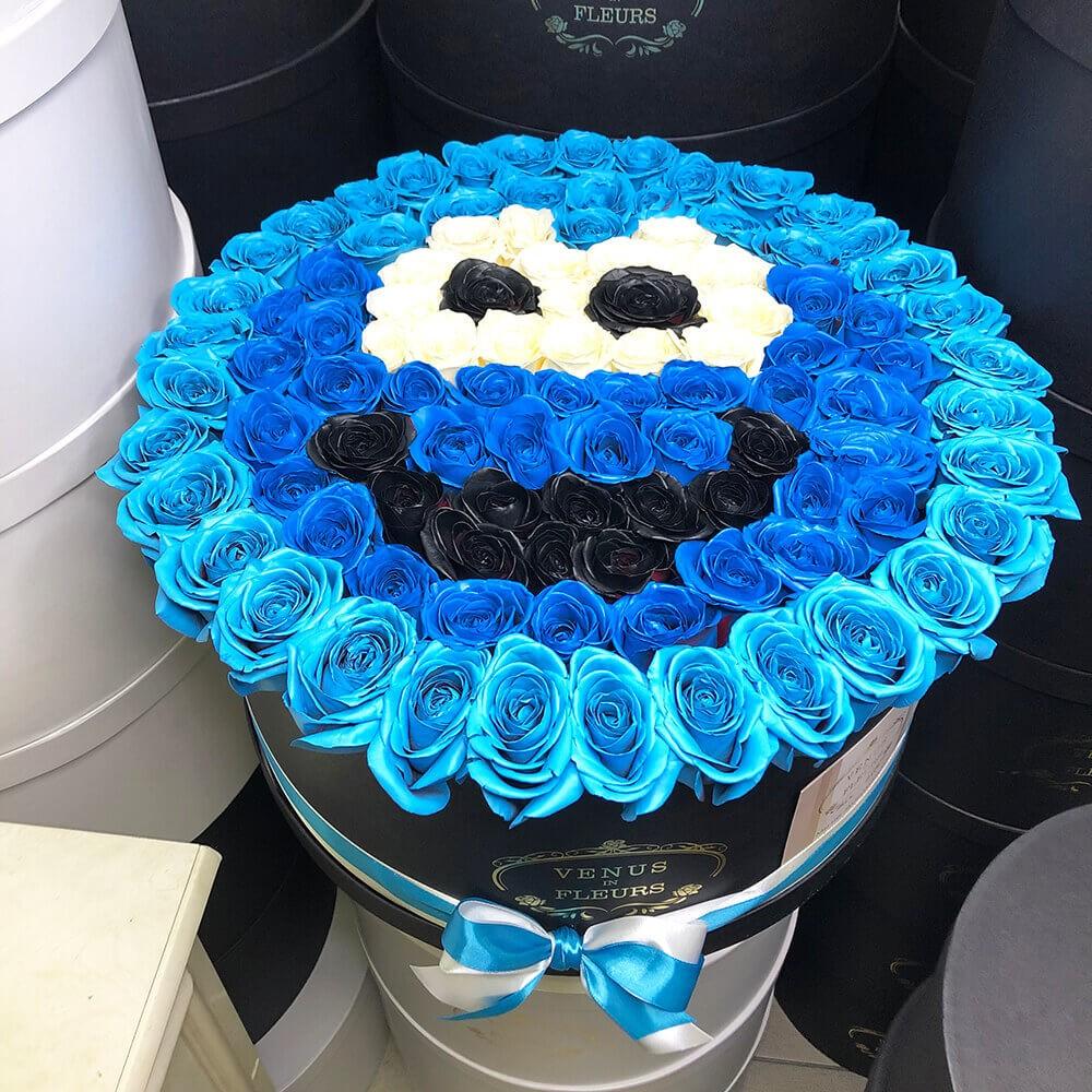 Cookie Monster из роз от 111 шт.