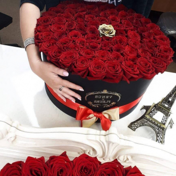 101 красная роза в коробке 101 красная роза в коробке