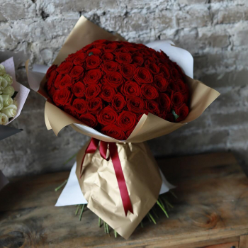 101 красная роза в букете 101 красная роза в букете