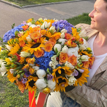 Микс с подсолнухами - 151 шт.