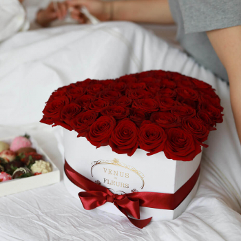51 красная роза (сердце)