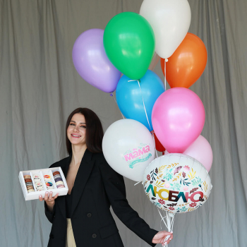 Облако шаров - Для мамы - 9 шт. Облако шаров - Для мамы - 9 шт.