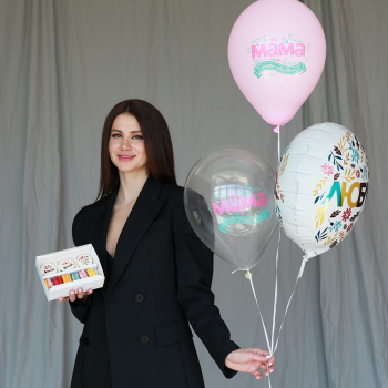 Набор шаров "для мамы - люблю!"