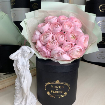 Розовые ранункулюсы - 19 шт.