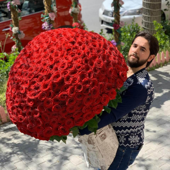 501 красная роза в букете - 80 см. 501 красная роза в букете - 80 см.