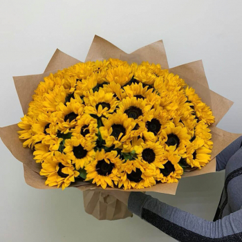 41 подсолнух в букете