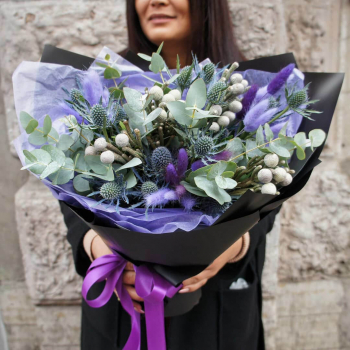 Эрингиум с эвкалиптом - 41 шт. Эрингиум с эвкалиптом - 41 шт.