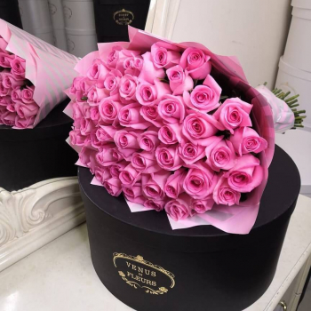 41 розовая роза в букете 41 розовая роза в букете