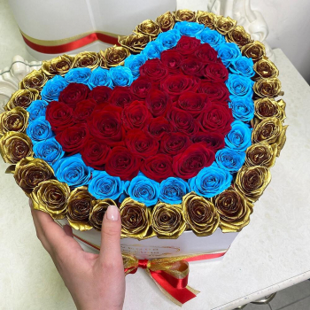 81 роза - сердце 81 роза - сердце