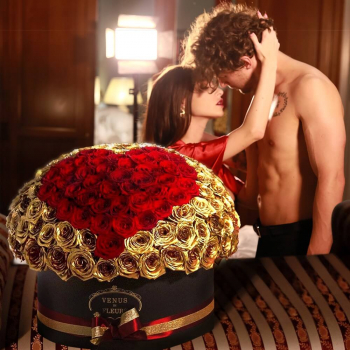 301 золотая роза с красным сердцем 301 золотая роза с красным сердцем