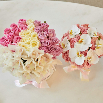 Подарочный набор с орхидеями - 61 шт.