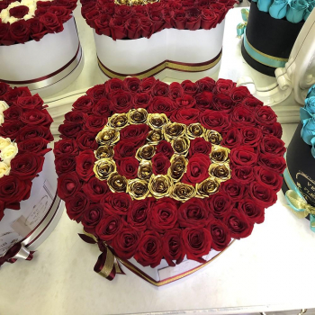 Розы "Обручальные кольца" - 101 шт.