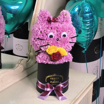 Кошка из хризантем - 41 шт. Кошка из хризантем - 41 шт.