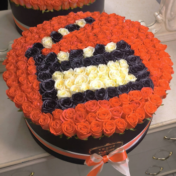 Кинохлопушка из роз - 201 шт. Кинохлопушка из роз - 201 шт.