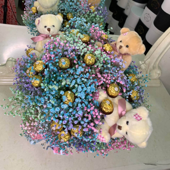 Гипсофила со сладостями и мишками Гипсофила со сладостями и мишками
