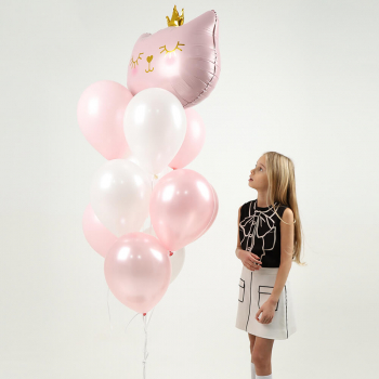 Облако шаров с короной - 9 шт. Облако шаров с короной - 9 шт.