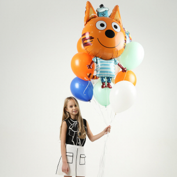 Облако шаров три кота - 9 шт. Облако шаров три кота - 9 шт.