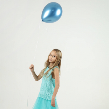 Хромированный голубой шар Хромированный голубой шар