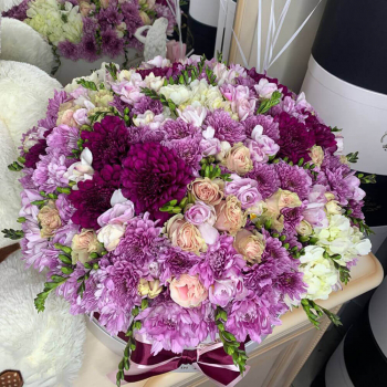 Фиолетовый микс с фрезиями - 105 шт. Фиолетовый микс с фрезиями - 105 шт.