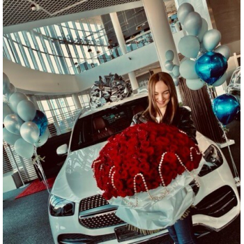 Букет из 301 розы - 70 см.